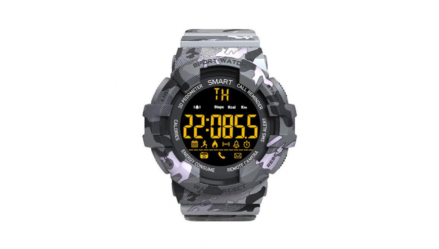 Ударопрочные и водонепроницаемые смарт-часы CARCAM SMART WATCH EX16M - GRAY