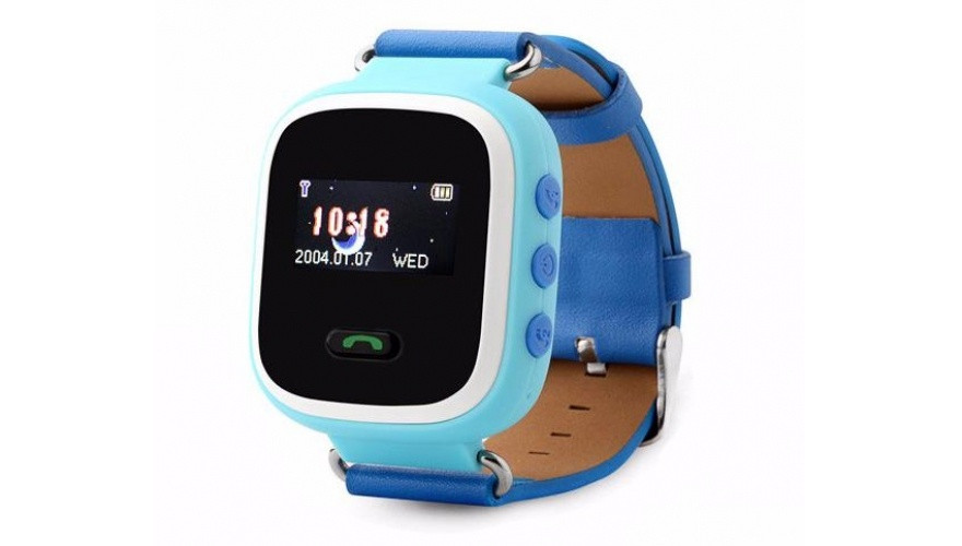 Детские часы с GPS Smart Baby Watch CARCAM Q60 голубые 