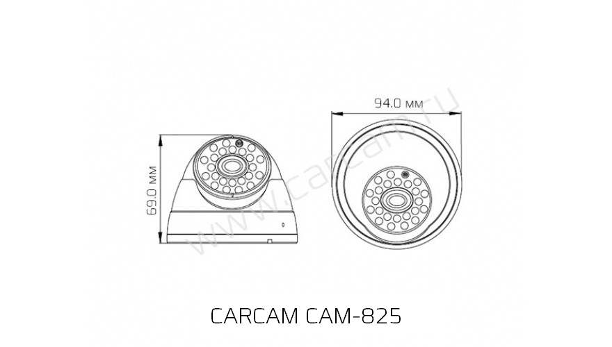 Камера видеонаблюдения CARCAM CAM-825