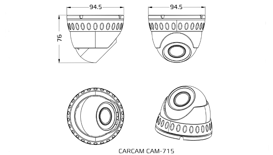 Камера видеонаблюдения CARCAM CAM-715