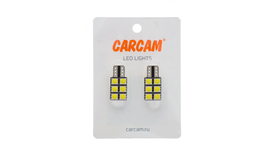 Лампа с 6 светодиодами и функцией CANBUS CARCAM T10-6-5050 CANBUS