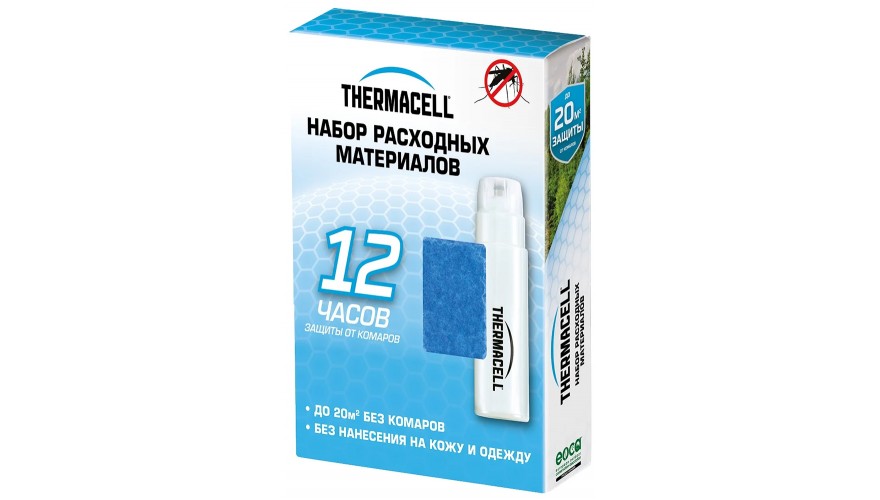 Купить Набор запасной Thermacell Refills MR 000-12 (1 газовый катридж + 3 пластины)