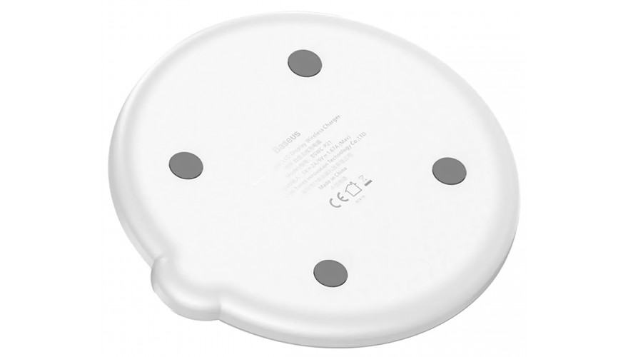 Купить Baseus Digtal LED Display Wireless Charger, White (WXSX-02)