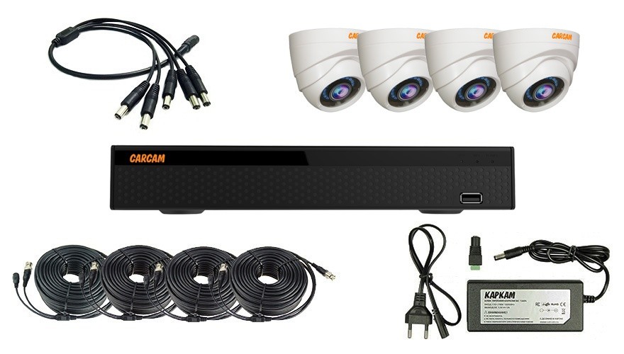 Купить готовый комплект видеонаблюдения CARCAM KIT 2M-21