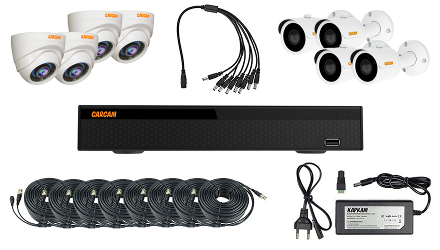 Купить готовый комплект видеонаблюдения CARCAM KIT 2M-22