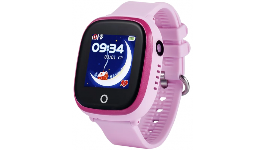 Водонепроницаемые Детские часы с GPS CARCAM GW400X Pink