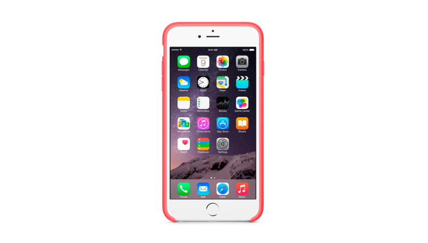 Чехол для iPhone 8 Silicon Case красный