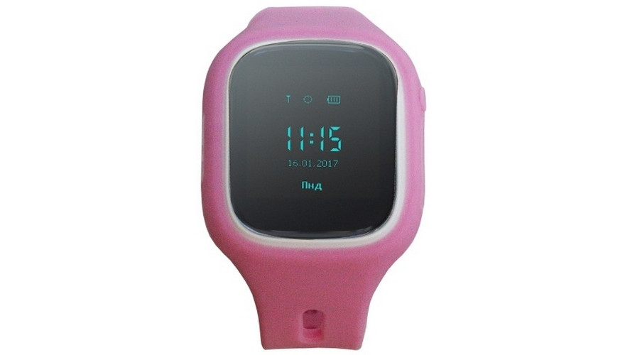 Детские часы с GPS и мобильным телефоном CARCAM KIKO (розовые)