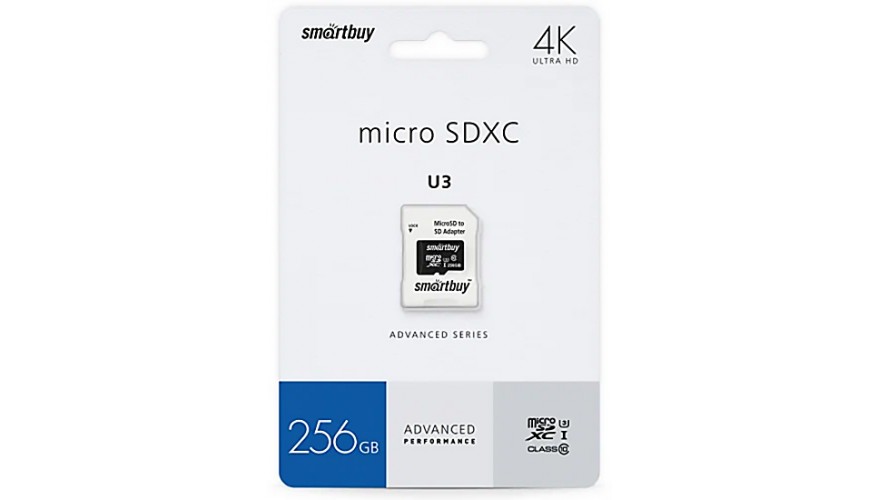 Купить SmartBuy 256GB microSDXC Class 10 U3 Advanced Series