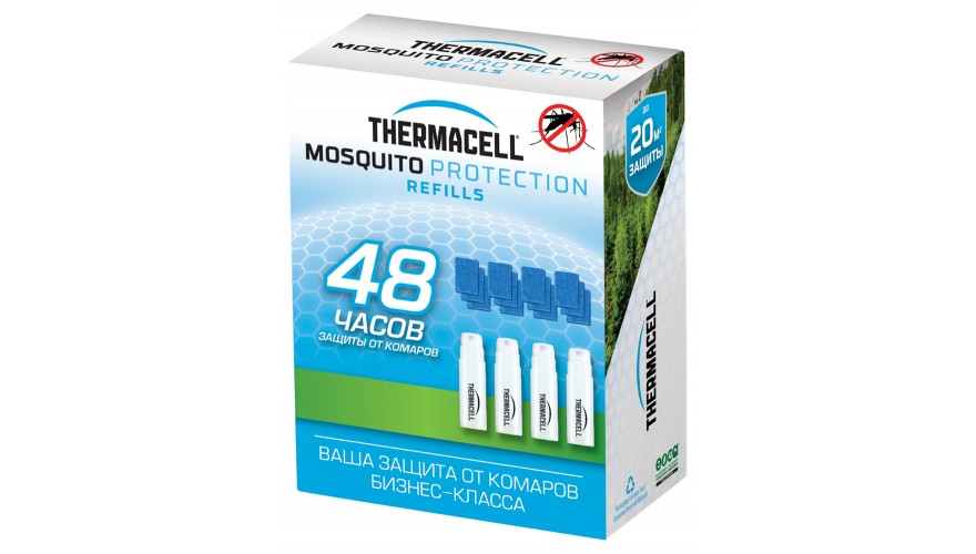 Купить Набор запасной Thermacell Refills MR 400-12 (4 газовых картриджа + 12 пластин)