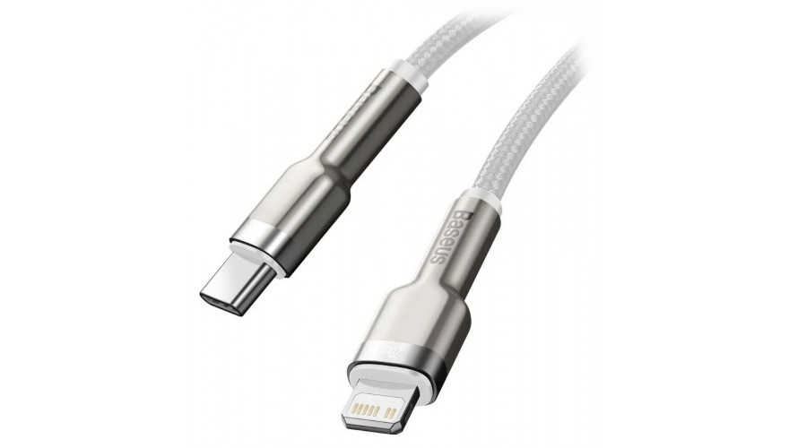 Купить Baseus Cafule Series Metal Data Cable Type-C to iP PD 20W 1m White (CATLJK-A02)