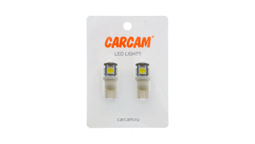 Лампа с 5 светодиодами CARCAM T10-5SMD 5050