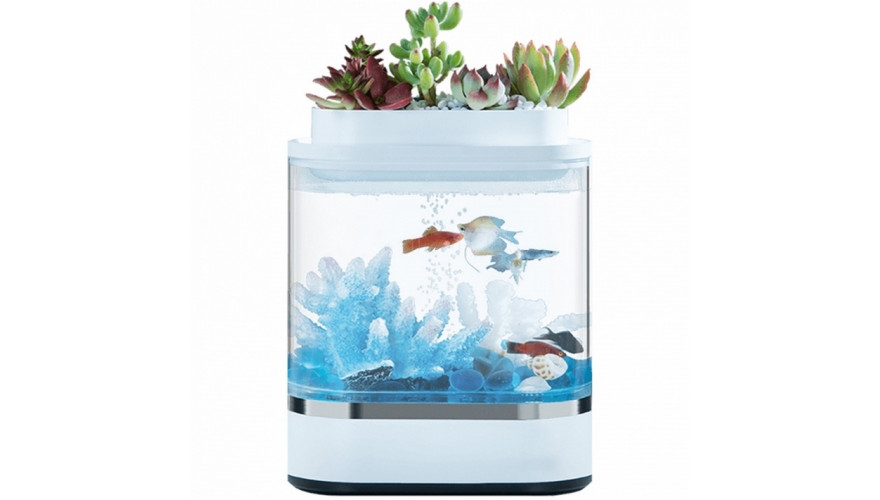 Аквариум xiaomi geometry mini lazy fish tank usb hf jhyg005 обзор