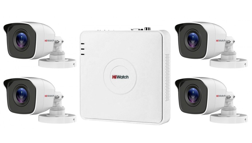 Купить готовый комплект видеонаблюдения HiWatch KIT 1K4C