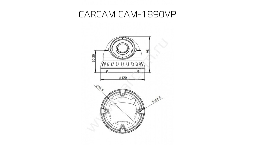 CARCAM CAM-1890VP
