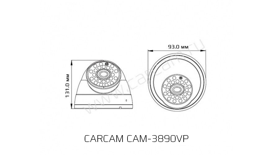 CARCAM CAM-3890VP