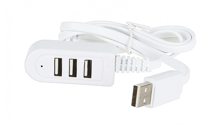Купить USB hub на 3 порта 1.2м белый