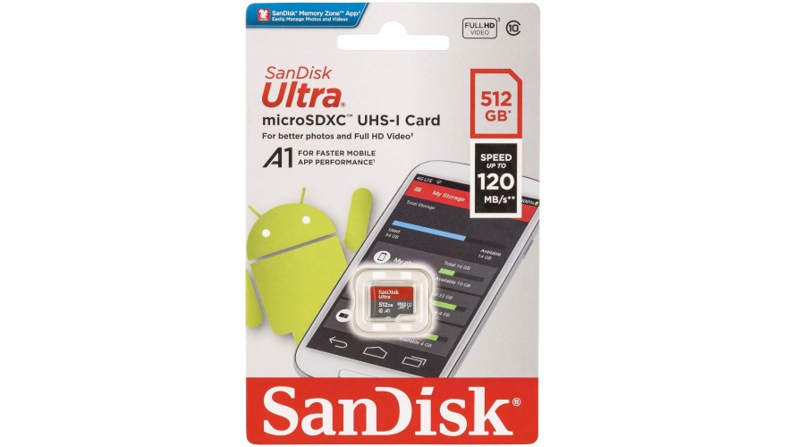 SanDisk Ultra 512GB microSDXC Class 10 (SDSQUA4-512G-GN6MN)