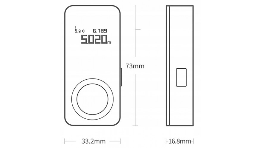 Купить Xiaomi Hoto Smart Laser Measure Negru (SW-HT30)