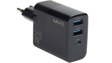 Mivo MP-300Q Quick Charger 33W GaN (2 USB+1 Type-C)