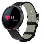 Купить Стильные смарт-часы с функциями фитнес-трекера  CARCAM Smart Watch S2 черная кожа