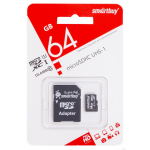 Карта памяти SmartBuy 64GB microSDXC Class10