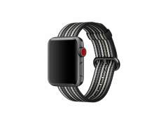 Ремешок для Apple watch 42mm New Canvas Band чёрный/белый