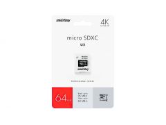 SmartBuy microSDXC 64GB Class 10 U3 Pro